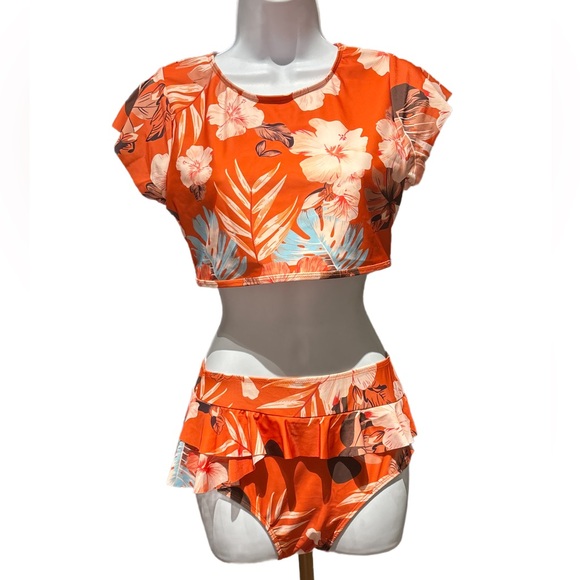 Floral Open-Back Bikini Set - Picture 3 of 5